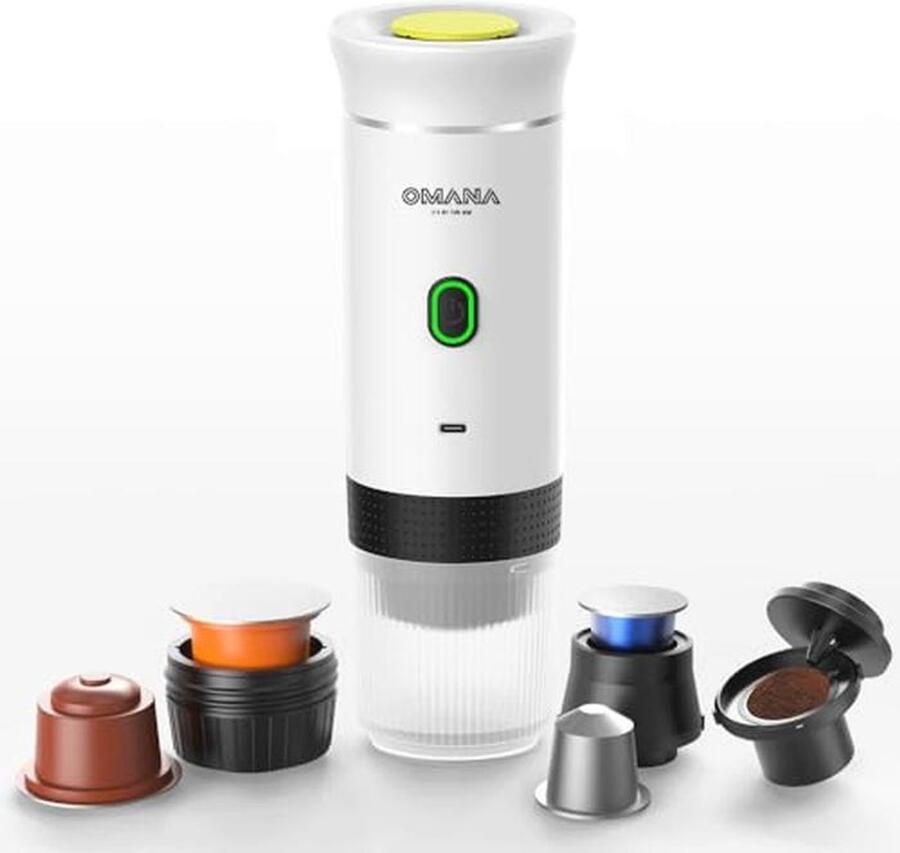 Draagbare 3-in-1 Koffiezetapparaat voor Auto Thuis en Camping Draadloos en Elektrisch