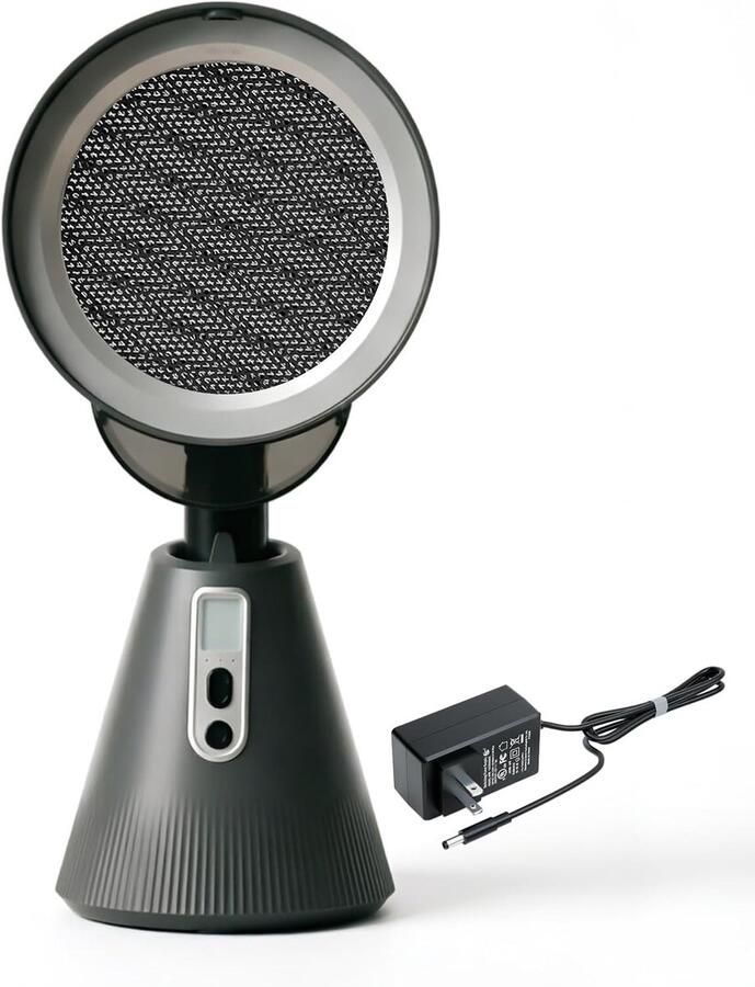 Draagbare afzuigkap met verstelbare hoogte en hoek tafelmodel afzuigventilator met 3 snelheden wasbaar filter en olieopvangbak voor binnenbarbecue en fondue LED-verlichting voor camper studentenkamer en keuken