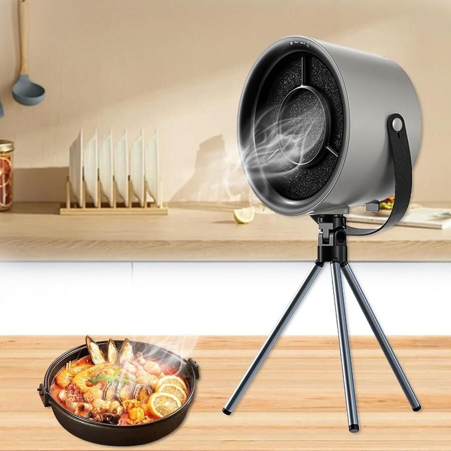 Draagbare afzuigkap mini afzuigkap draagbare keukenkap USB voor thuis camping barbecue hot pot