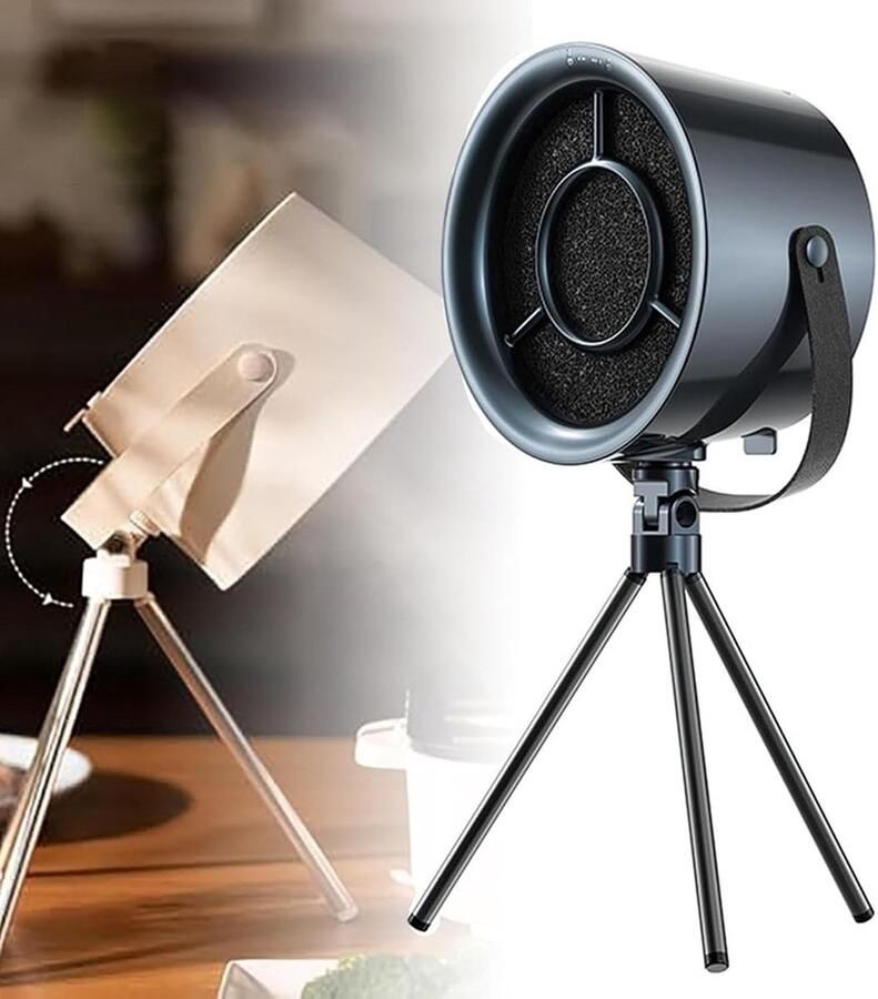 Draagbare afzuigkap Mini afzuigkap Keukenlucht zuiveren Actief koolfilter 16.5 inch Zwart