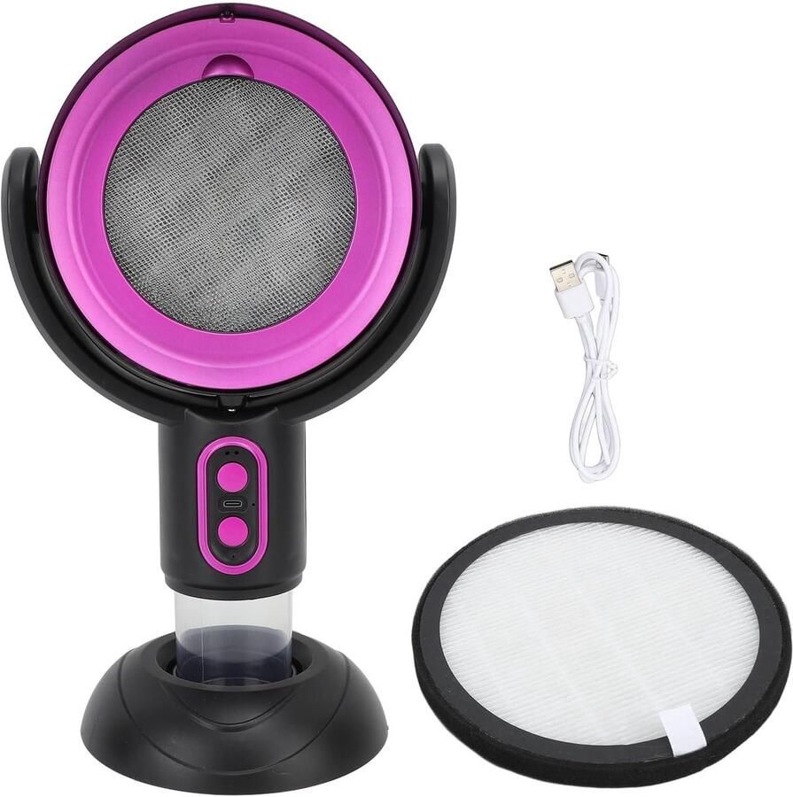 Draagbare afzuigkap tafelafzuigkap met 2 windsnelheden afneembaar filter USB-voedde keukenluchtreiniger draagbare afzuigventilator voor binnenbarbecue fondue en campers