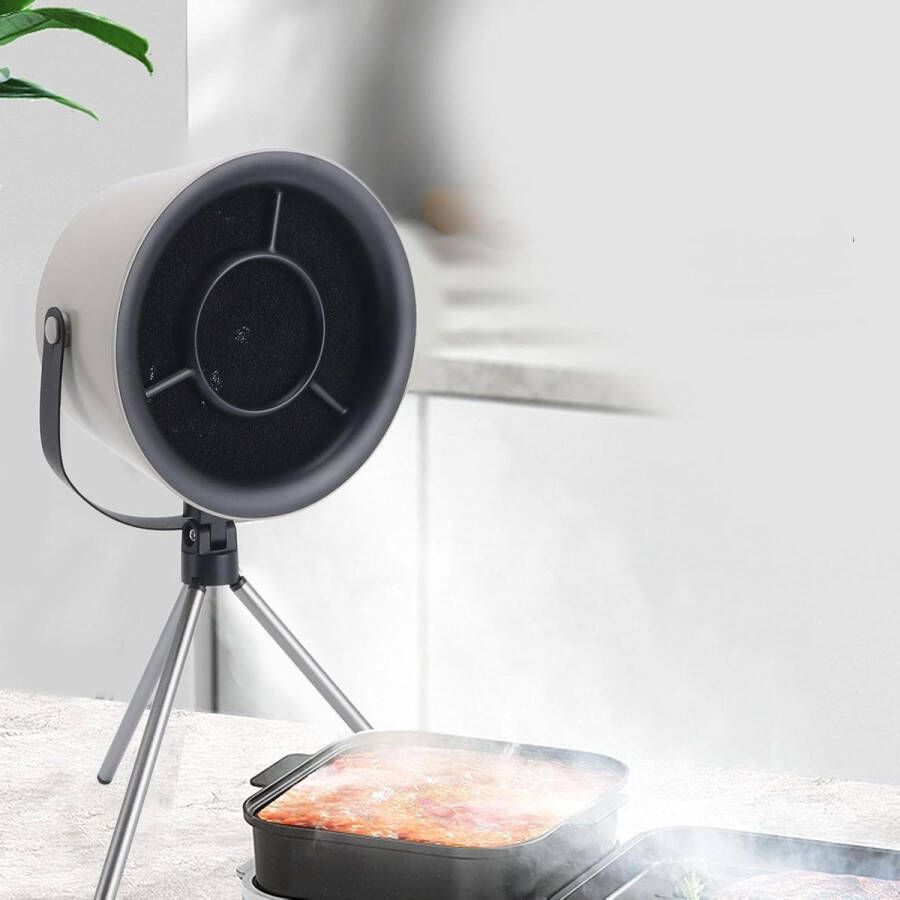 Draagbare Afzuigkap Tafelafzuigkappen 3 Snelheden Afneembaar Filterscherm Geadsorbeerde Olie Mini-afzuigkap BBQ Binnenshuis