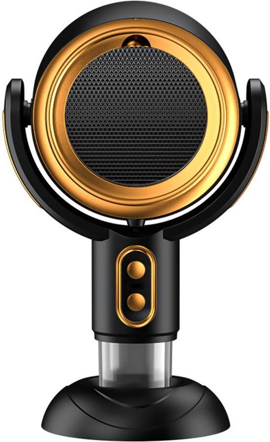 Draagbare afzuigkap zwart en goud met 2 snelheidsstanden verwijderbaar filter en negatieve ionengenerator