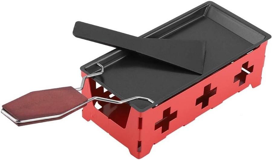 Draagbare Anti-aanbak Kaas Raclette Set voor Thuis Grillen en Smelten