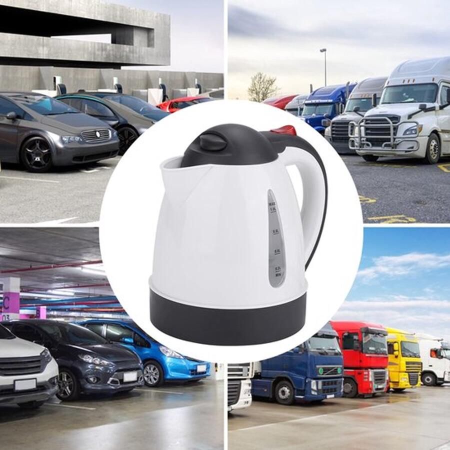 Draagbare Auto Waterkoker 1000 ml 24V voor Vrachtwagen en Reizen Elektrisch