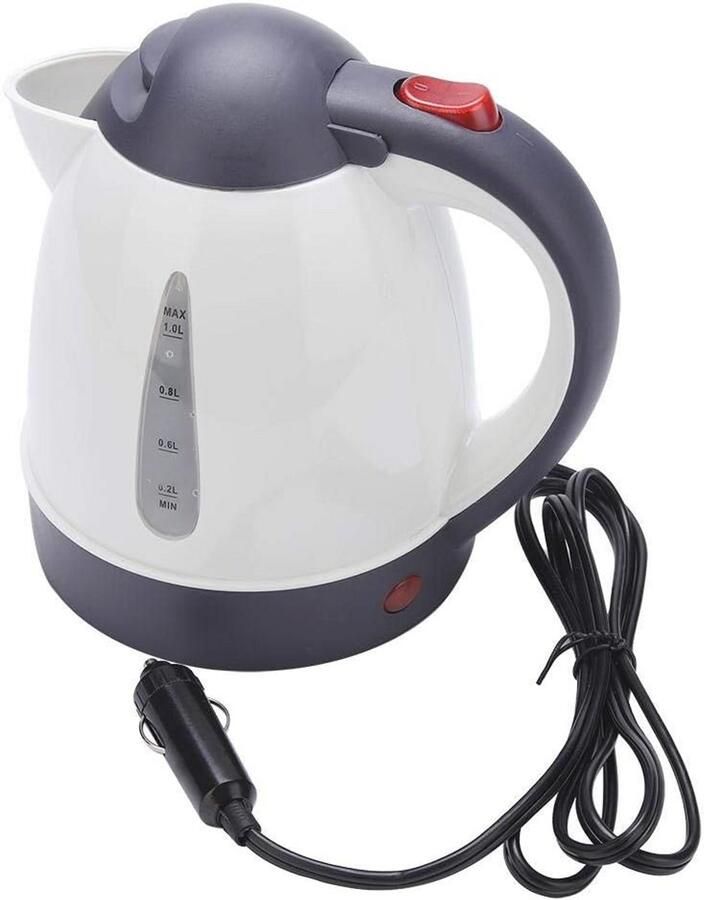 Draagbare Auto Waterkoker 1000 ml Roestvrij Staal voor Koffie en Thee