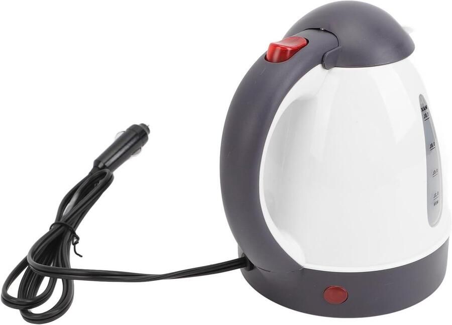 Draagbare Auto Waterkoker Waterverwarmer Reizen Warme Dranken Onderweg Automatische Uitschakeling 1000ml Wit