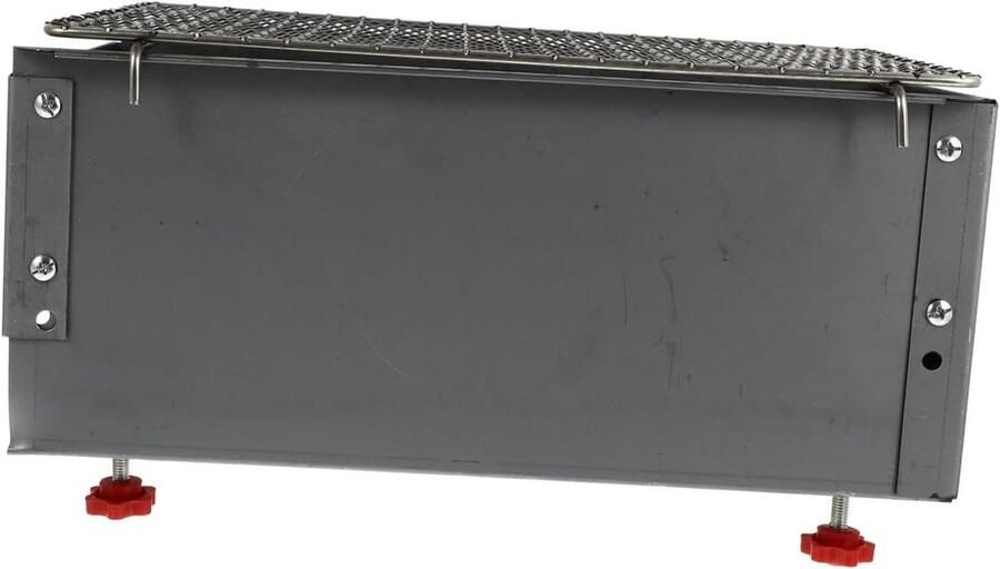 Draagbare BBQ Grill Kampeer Grill Buiten Koken Roestvrijstaal 32.5 cm Zilver
