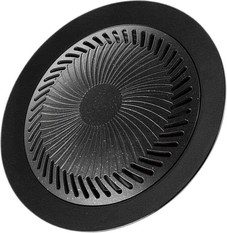 Draagbare BBQ Grill Kampeer Grill Buiten Koken Sleufontwerp Voorkomt Wegglijden 32 cm Zwart