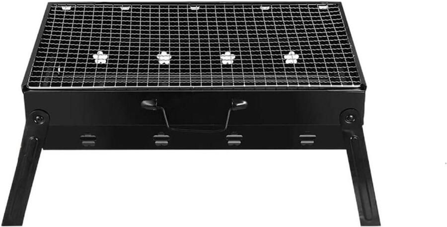 Draagbare BBQ Grill Opvouwbare Barbecue Outdoor Koken Voorkomt Aanplakken 1-2 personen Zilver