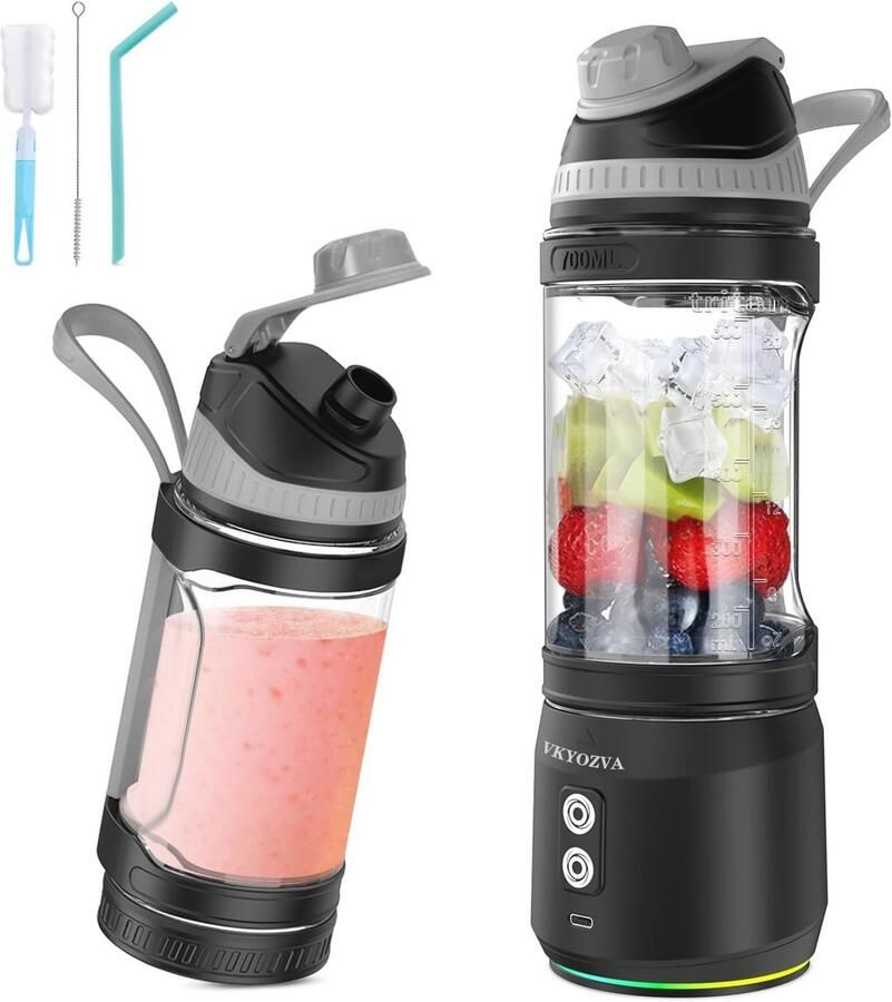 Draagbare Blender 24 oz USB Oplaadbare Smoothie & Shake Maker voor Reizen BPA Vrije Reisblender