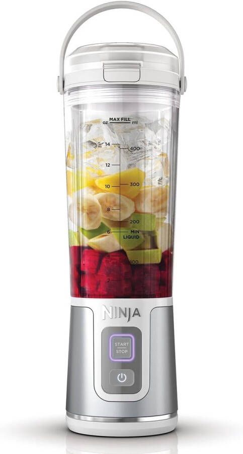 Draagbare Blender 530 ml met Lekvrij Deksel en Schenktuit Snoerloze Mini Blender voor Smoothies en Proteïneshakes