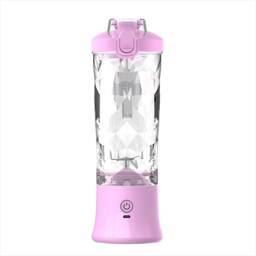 Draagbare blender 600 ml persoonlijke sapcentrifuge mini USB oplaadbare sapcentrifuge compact en waterdicht