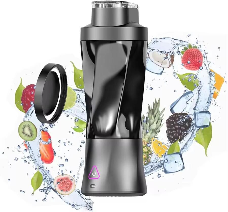 Draagbare Blender 700ML USB Blender Ijs Blender BlendRush Gym Beast Sap Centrifuge Eiwit Blender Zwart