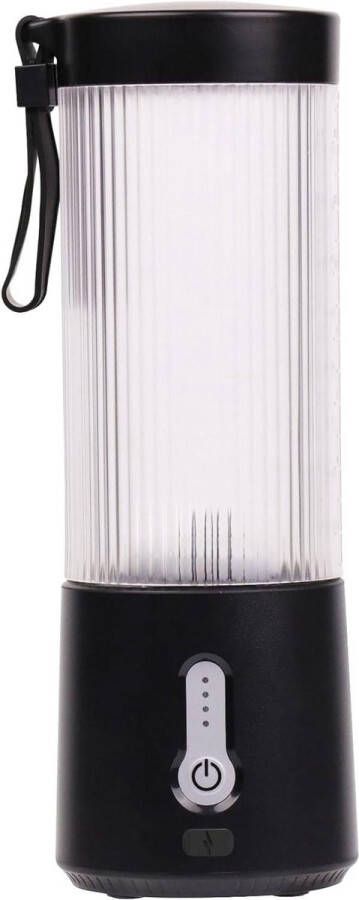 Draagbare Blender Cup Mini Elektrische Juicer 6 Blades 450ml 16oz Draadloze USB Keuken Reizen Sport Zwart