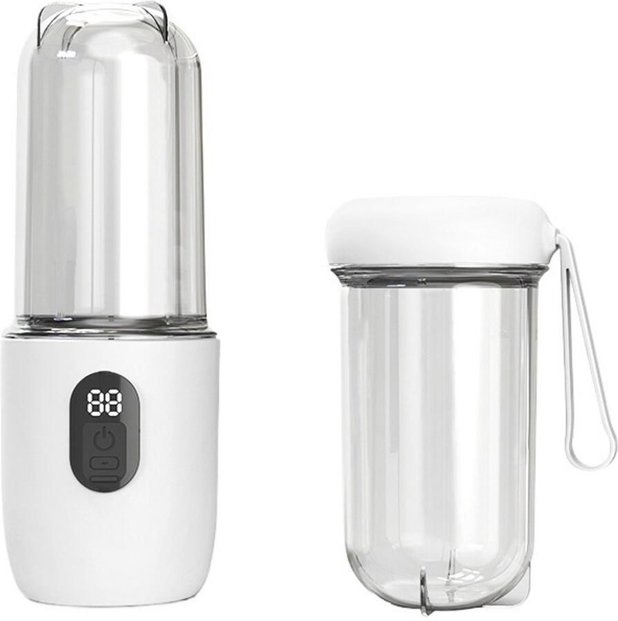 Draagbare blender draagbare elektrische sapcentrifuge wit