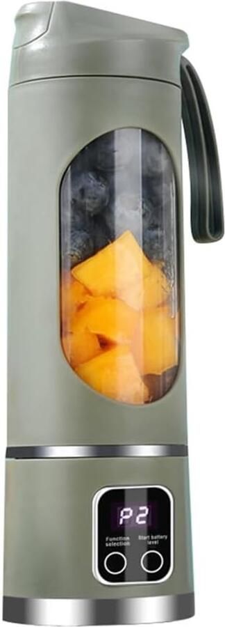 Draagbare blender elektrische citruspers fruitmixer USB-oplaadbare mixer persoonlijke minimixer met 12 snijbladen en 3 snelheidsstanden