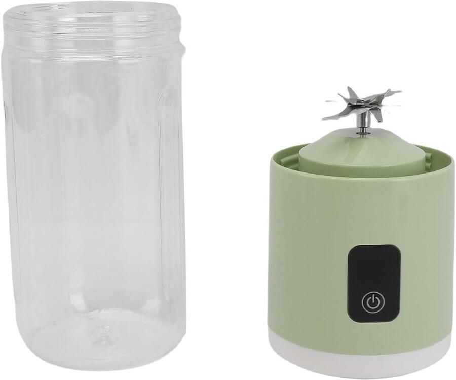 Draagbare Blender Mini Blender USB Blender Verse Drankjes Maken Oplaadbaar met Lange Batterij 500 ml Groen