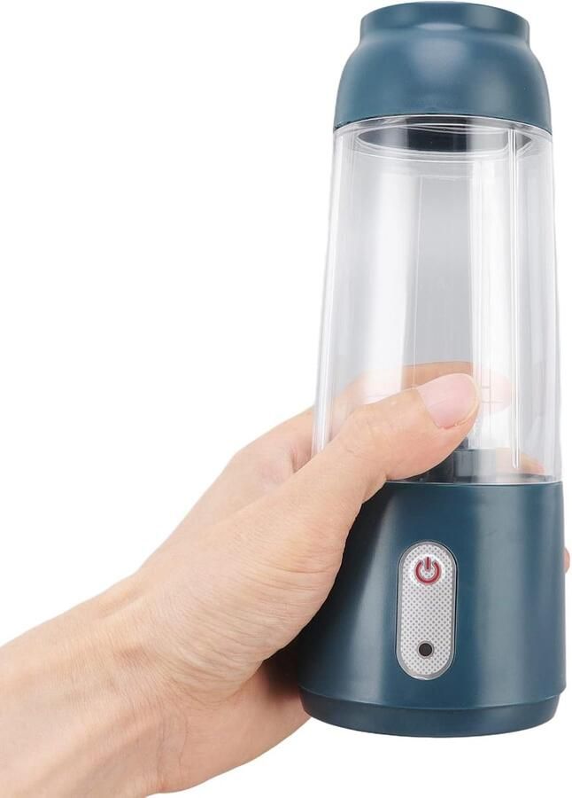Blender Smoothiemaker Elektrische USB-sapcentrifuge Draagbare mini-blender Voor shakes en smoothies sappen en meer Donkergroen- 300 ml- Zes messen ideaal voor het mixen Donkergroen- 300 ml