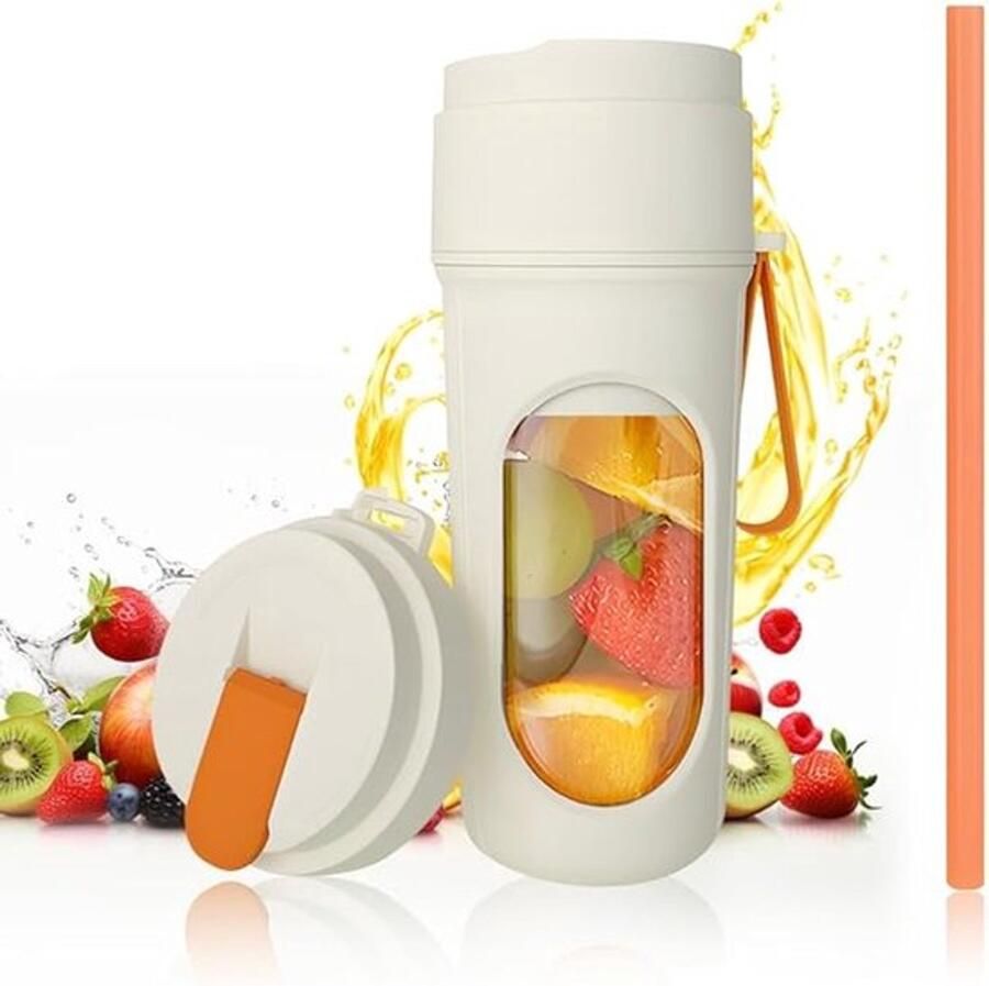 Draagbare Blender om mee te nemen Draadloos Draagbare Mini Blender om mee te nemen Smoothie 12 mesjes Smoothiemaker