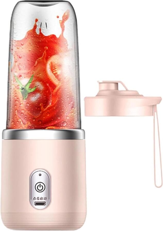 Draagbare Blender Sapmixer Hakmolen Smoothies Maken Multifunctioneel Elektrisch 10D x 10B x 10H mm Roze