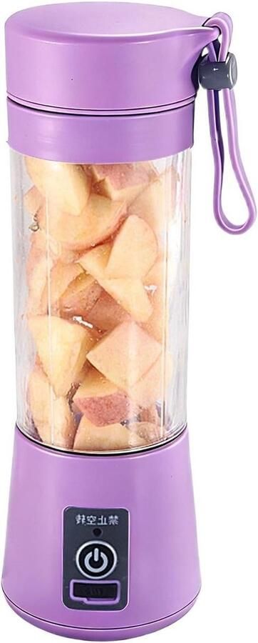 Draagbare Blender Shake Beker Verse Drankjes Maken Lichtgewicht Draagbaar 27H cm Paars