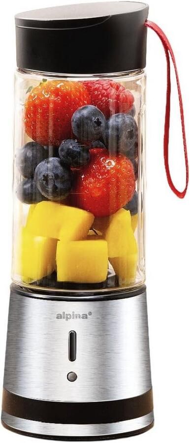 Draagbare Blender Smoothie Maker Mini Gezond Leven USB Oplaadbaar 300ml Zilver