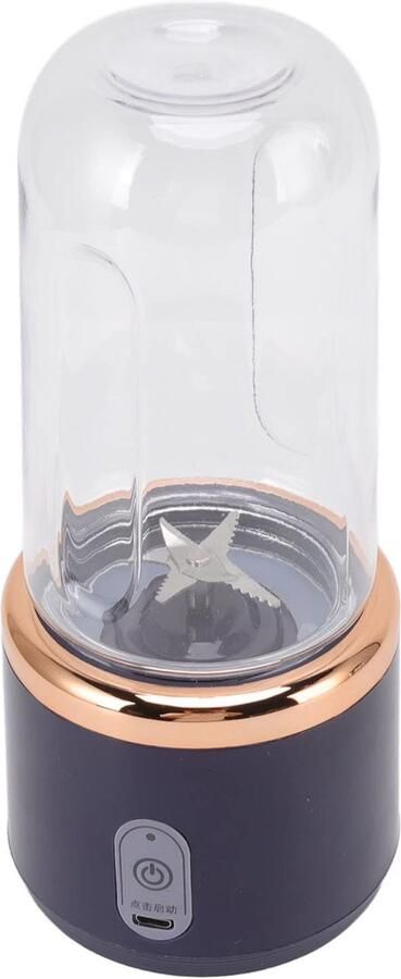 Draagbare blender van 300 ml met fles USB-oplaadbare sapcentrifugebeker mini-blendermixer voor fruitshakes en smoothies persoonlijke blender handblender draagbare sapcentrifuge
