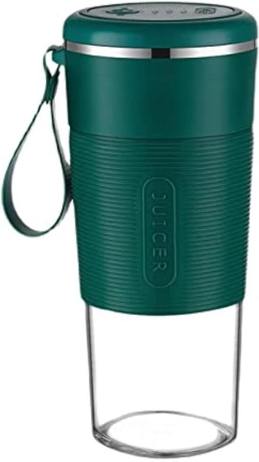 Draagbare blender van 300 ml persoonlijke sapcentrifuge reissapcentrifuge Multifunctioneel stalen mes sapcentrifuge op batterijen gezonde beker blender