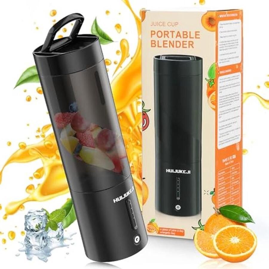 Draagbare Blender voor Shakes en Smoothies Oplaadbare USB Persoonlijke Miniblender 450ML