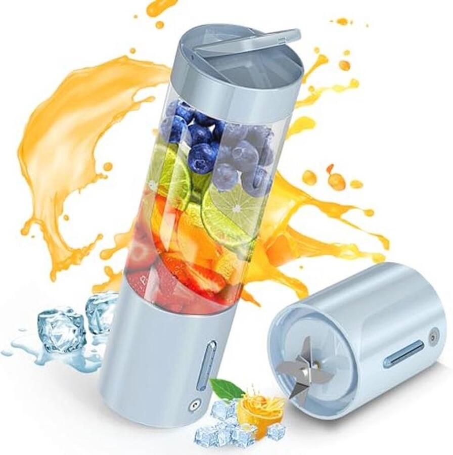 Draagbare blender voor smoothies shakes en sap USB oplaadbare mini blender 16 oz