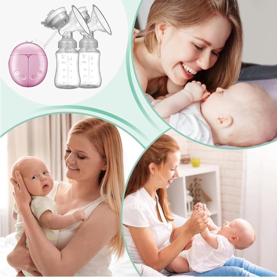 Draagbare Borstkolf Elektrische Kolf Comfortabel Kolven Handsfree Gebruik 300 ml Wit