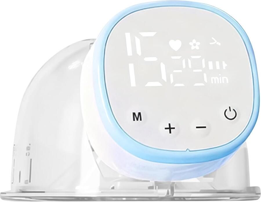 Draagbare Borstkolf Elektrische Melkzuiger Comfortabel Voeden Stille Motortechnologie 300 gram Wit