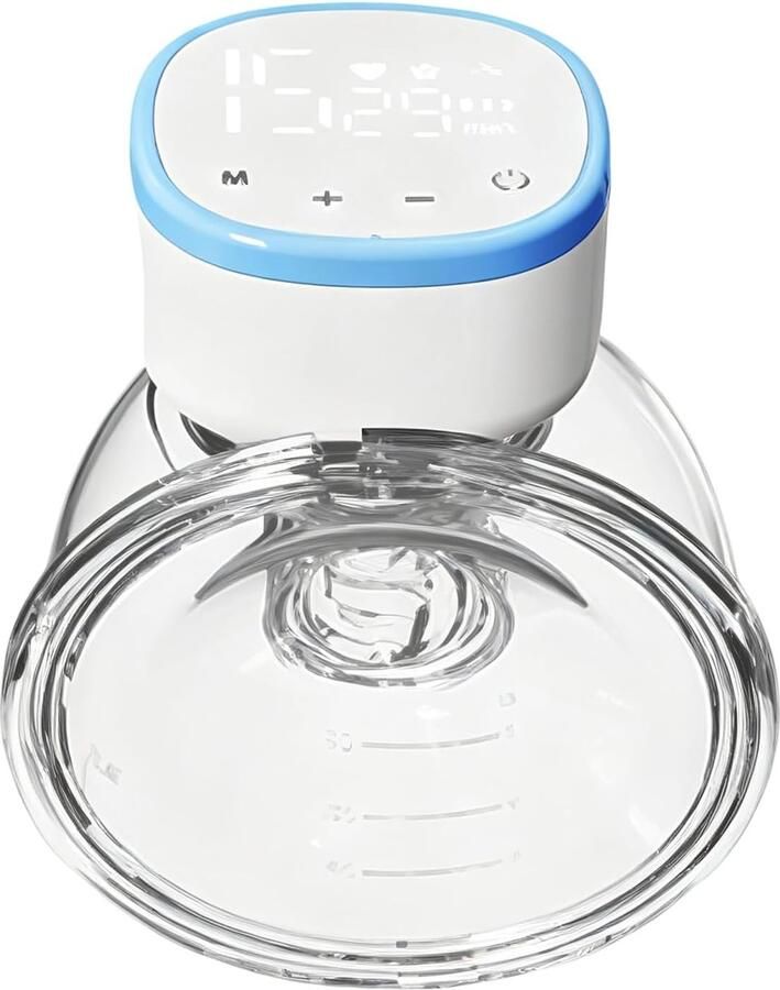 Draagbare borstkolf Elektrische pomp Melk afkolven Handsfree comfort 300g Wit