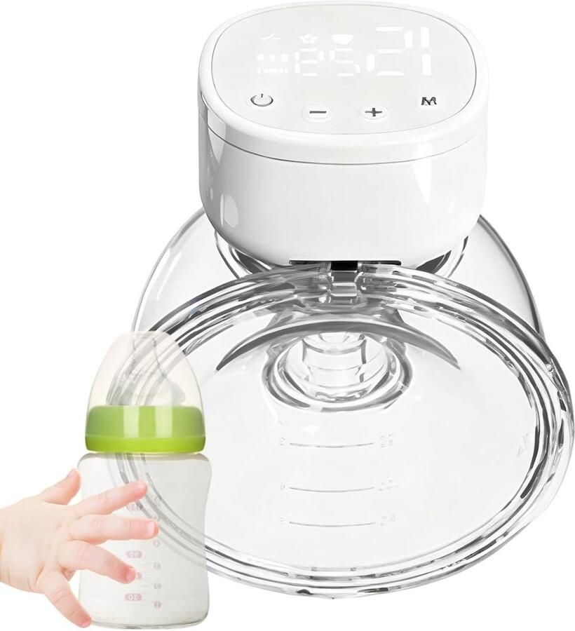 Draagbare Borstkolf Elektrische Pomp Melk Afkolven Handsfree Ontwerp 300g Wit