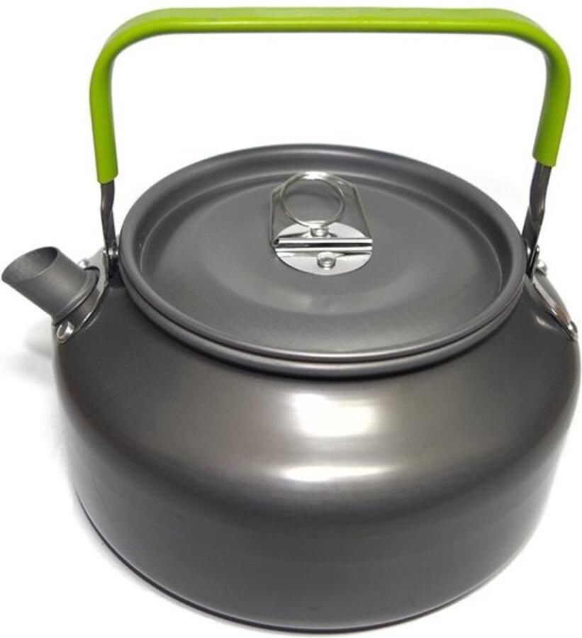 Draagbare campingketel waterkoker 1 2L ultralicht geanodiseerd aluminium om te wandelen kamperen picknicken etc