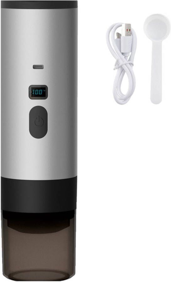 Draagbare capsule koffiezetapparaat 23 5 * 6 5 * 6 5 cm Koffiezetapparaat voor thuis Koffiezetapparaat voor buiten en op reis 3-in-1 draagbaar koffiezetapparaat Capaciteit 90 ml Geschikt voor kantoor kamperen reizen enz