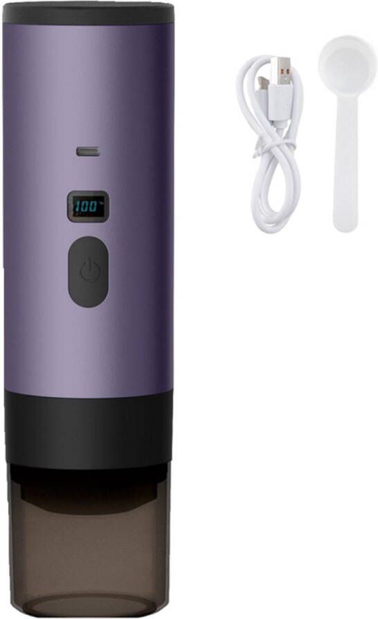 Draagbare capsule koffiezetapparaat 23 5 * 6 5 * 6 5 cm Koffiezetapparaat voor thuis Koffiezetapparaat voor buiten en op reis 3-in-1 draagbaar koffiezetapparaat Capaciteit 90 ml Geschikt voor kantoor kamperen reizen enz