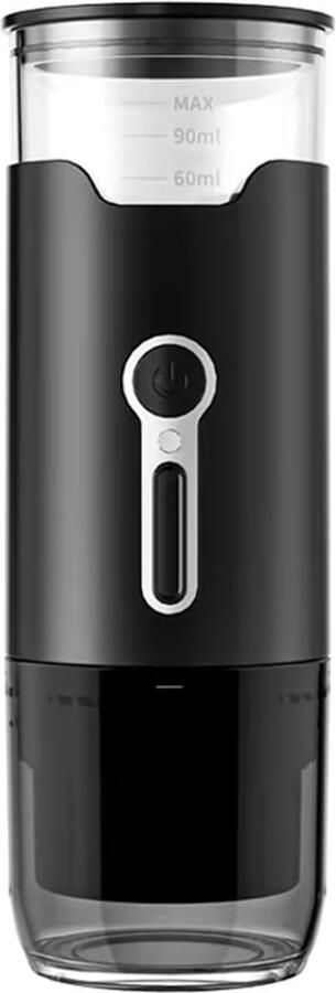 Draagbare capsulekoffiemachine Aboiled draagbaar koffiezetapparaat Compacte capsule- en poederkoffiezetter voor op reis en op kantoor Zwart