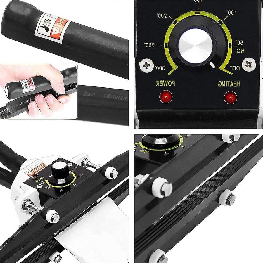 Draagbare Crimp Heat Sealer 220V 12 Inch Snack Zakken En Voedsel Opslag Gemakkelijk te gebruiken Heat Sealer voor Verpakking en Behoud