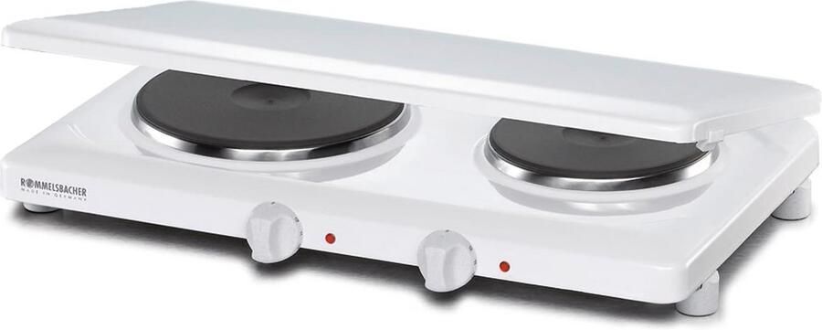 Draagbare Dubbele Kookplaat met Gietijzeren Platen Extra Kookplaat voor Keuken of Kantoor