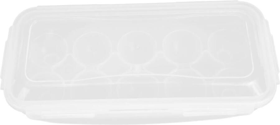 Draagbare Eierdoos Eierhouder Organizer Eieren Bewaren Voor 12 Eieren 12 Stuks Wit