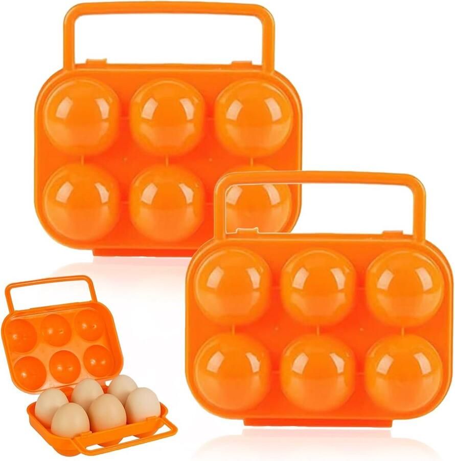 Draagbare Eierdoos met Handvat voor Veilige Opslag