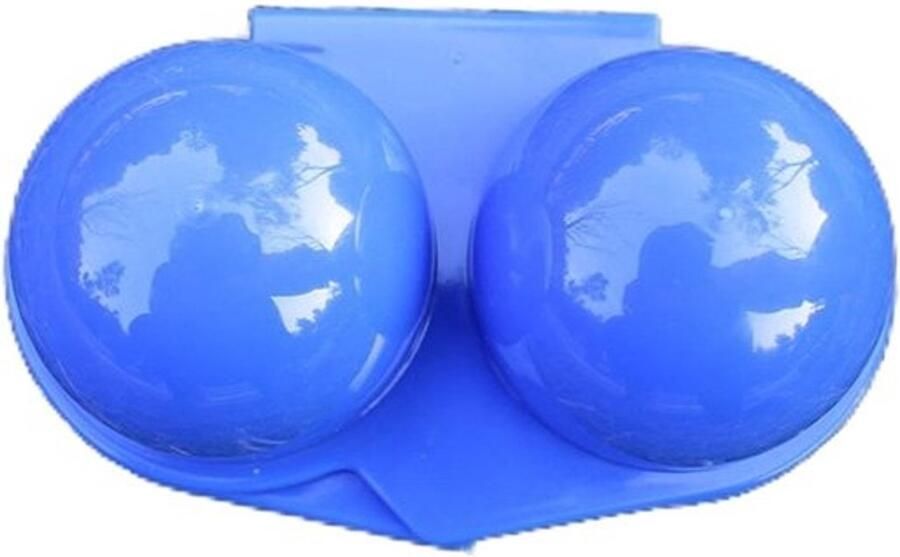Draagbare eierhouders Eierdoos set Veilig vervoeren Onbreekbaar materiaal 2 stuks Blauw