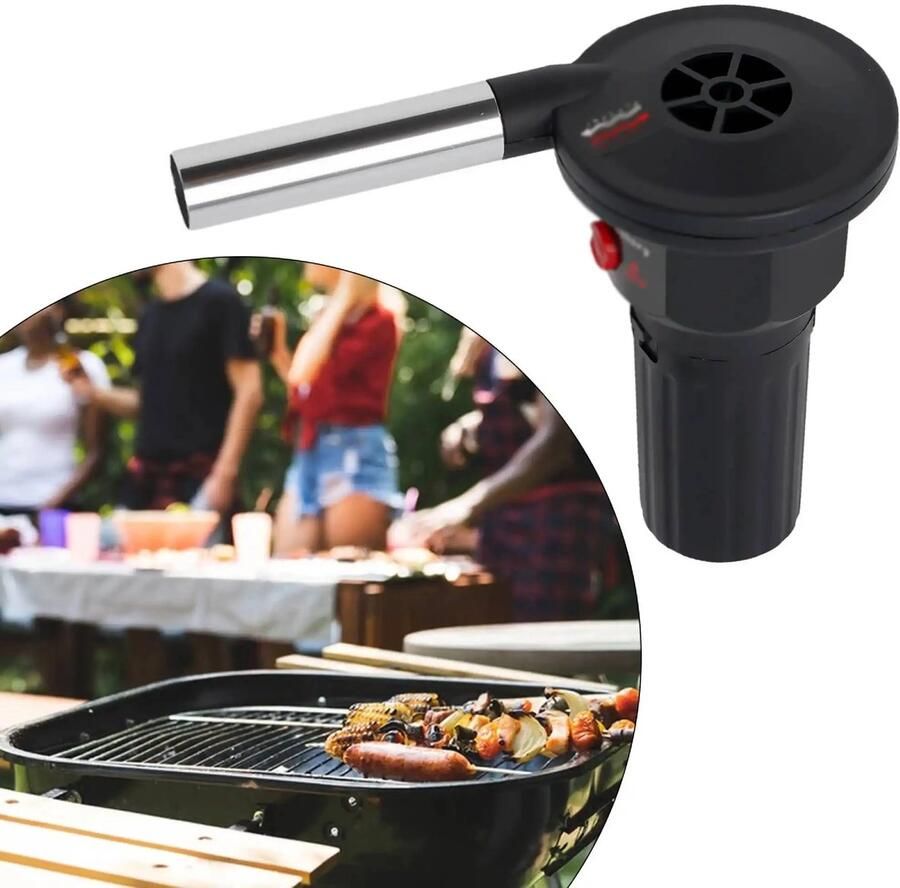 Draagbare elektrische barbecueventilator föhn barbecue picknick barbecue koken barbecuegereedschap handmatige grill barbecueventilator vuurhaard balg barbecuegereedschap