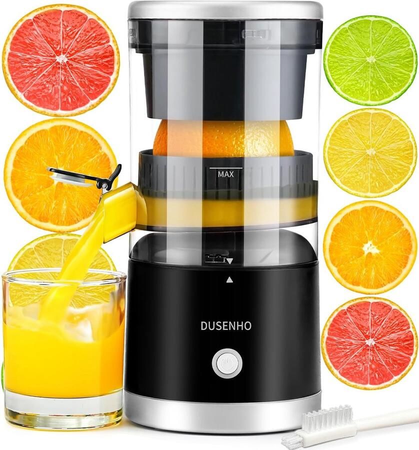 Draagbare Elektrische Citruspers met USB Opladen Compacte Sapcentrifuge voor Sinaasappels Citroenen en Limoenen
