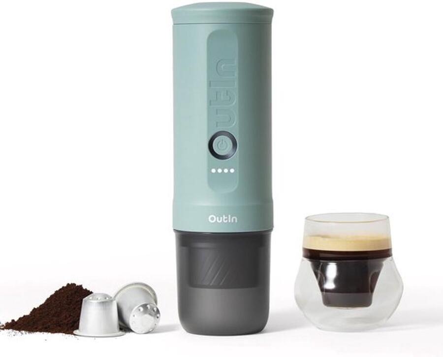 Draagbare elektrische espressomachine Canyon Green