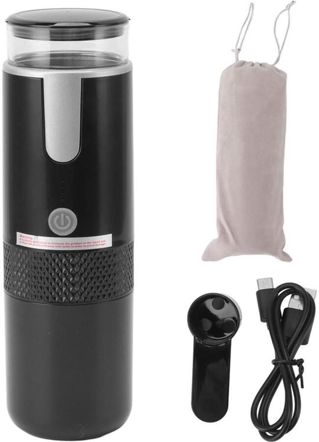 Draagbare Elektrische Espressomachine Mini-autokoffiezetapparaat Handkoffiezetapparaat handmatig Bediend voor Kamperen voor K-cupcapsules Gemalen Koffie