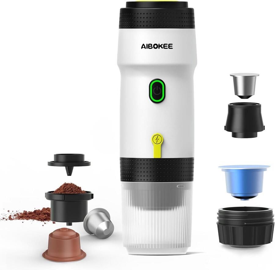 Draagbare Elektrische Espressomachine voor Onderweg: Camper Auto & USB-Oplaadbaar