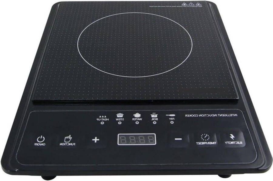 Draagbare elektrische inductiekookplaat 2000W met timer